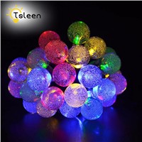 TSLEEN LED String Lights Solar 5M 40Leds High Bright Outdoor Lighting Waterproof Fairy Lights Strings For Christmas Party Decor