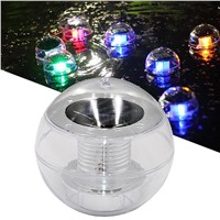 Solar LED Energy Saving Lamp Pool Automatic Floating Light Colorful Gradient
