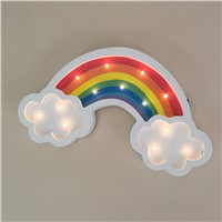 Wooden Rainbow LED Night Light Children Dream Lamp Baby Sleeping Strange New Lamp Holiday Party Decorations As Kis&amp;amp;#39;s Gift