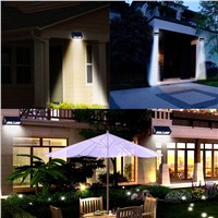 Solar Powered LED Light 45 LED Waterproof PIR Motion Sensor Wall Light Outdoor Garden Street Yard Security Lamp White