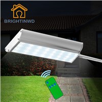 LED Solar Street Lighting Aluminum Ip65 Remote control Emergency Outdoor Powerful Garden Street Lights