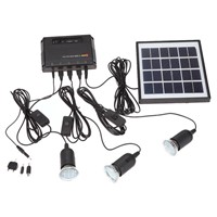 Outdoor Solar Power Led Lighting Bulb Lamp System Solar Panel Home System Kit