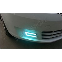 COB DRL high brightness   12V Head Lamp Car Styling 2pcs White COB LED car Daytime Running Driving Light