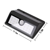 Solar Sensor 20 LEDs Wall Light Outdoor Waterproof Energy Saving Security Lamp For Courtyard Garden Driveway Corridor --