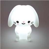 Cute Rabbit LED Night Light Interior Decoration Bedside Light Children&amp;amp;#39;s Toys Christmas Birthday Gifts 3 Color