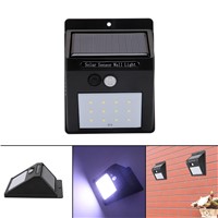12 Leds Solar Sensor Light Waterproof Security Lights Energy Saving Wall Lamp For Outdoor Courtyard Corridor Driveway CL