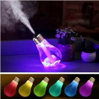 400ML Convenient USB DC 5V 7 Colors Night Light Bulbs Air Ultrasonic Humidifier Oil Essential Aroma Diffuser Mist Maker Fogger