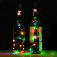 4PCS Solar Wine Bottle Cork Shaped String Light 10LED Night Fairy Light Tiny String Fairy Light for Party Decoration