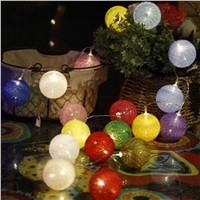 3 meter  Balls led string light, 30 pcs Cotton Ball 6CM String Party lights,home/Patio/Romantic wedding decor. / Christmas light
