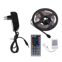 1SET Multicolor Waterproof 5m 300 LED 5050 SMD RGB Strip Light 44 Key Remote DC 12V