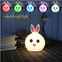 USB Touch Table Lamp Silicone Animal Bedside Led Night Light Baby Children Kids Gift Desk Decoration for Bedroom Living Room
