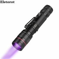 (Pack of 2)Ultraviolet 395nm UV Flashlight Pet Urine Detector Find Stains on Clothes floor Carpet Rugs and authenticate currency