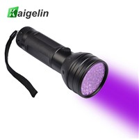 Kaigelin 51 LED UV Flashlight 395-400nm Scorpion Detector Hunter Finder Ultra Violet Blacklight Flashlight Torch Streamlight