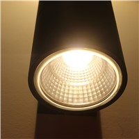 1Pcs Black 6W LED Wall Light Waterproof  Up Down Dual-Head LED Wall Mount Light suit for home porch 2 color