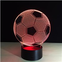 Eletorot Creative 3D illusion Lamp LED Night Lights 3D football Discoloration Colorful Atmosphere Lamp Novelty Lighting