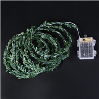 5m Rattan Ball LED Battery Operated String Light Fairy Light for Xmas Garland Party Wedding New Year Indoor Decoration