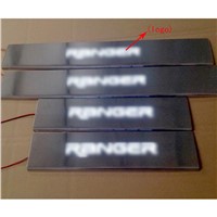 Car Styling Accessories Door Sill Scuff Plate Welcome led light Pedal Stainless Steel for Ford Ranger T6 2012-2016