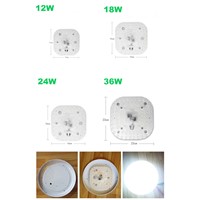 LED Module light with Replace Ceiling Lamp Source 12W 18W 24W 36W AC175-265 For Bedroom Living Room 2pcs Panel light