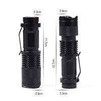 CREE XM L2 Mini Led waterproof Flashlight 3800 telescoping Lumens lanterna Torch Use 18650 rechargeable battery Tactical