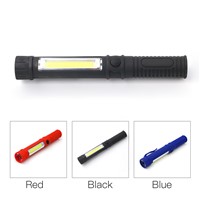 New LED Mini Pen Multifunction led Torch light cob Handle work flashlight cob Work Hand Torch Flashlight (Without 3*AAA )P20