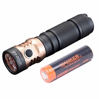 Manker E14 II 2200 Lumens USB Rechargeable Flashlight with 4x CREE XPG3 LED / 4x Nichia 219C LED + High Drain 18650 Battery