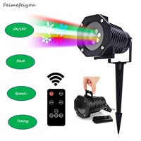 Feimefeiyou 10 styles wireless lampada LED Laser Projector Stage Light outdoor Garden Lighting changeable with remote control