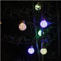 Innovative Solar Ball Hanging LED Lamp Outdoor Color Changing Walkway Landscape Light Garden Decorative Night Lights Chandelier