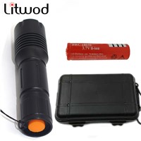 Litwod Z30A7 Aluminum Portable Led Flashlight 4000LM XM-L T6 Waterproof  zoom focus Led Torch Light For 18650 Batery Toolbox