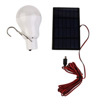 Outdoor/Indoor Solar Powered led Lighting System Light Lamp 1 Bulb solar panel Low-power camp night travel  150Lumen 0.8w 5V
