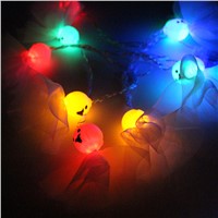 2017 Newest 10LEDs 1.5M Light String Night Halloween Haunted House Wizard Ghost Doll LED String Lights for Party