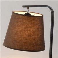 Retro modern lamp iron E27 bedroom bed cloth cover night light living room decoration adjustment switch black and white