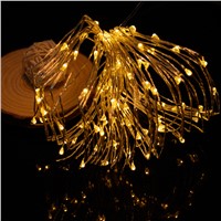 10m 100led 8 modes Battery powered Copper wire LED String Light Christmas Light for Wedding Party Holiday Decoration Garland P20