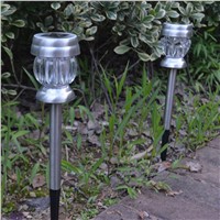 HGhomeart Solar Plastic Lawn Light Pathway Garden Lamp Solar Plastic LED Solar Powered Garden Pathway Stake Lights