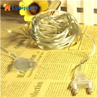 Lumiparty line Cable 3 Meter Power Extension Cable For LED EU Plug Light Switching Transparent Wire Extension Cable