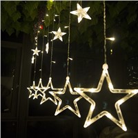 Curtain Fairy Lights 2M*0.6M 138Leds String Light Christmas Wedding Garland Outdoor Curtain Rope Lamps 4 Colors