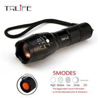 Professional 8000LM CREE XML-L2 LED Flashlight Bright Waterproof 5 Modes Zoomable Led Torch Lanterna Lighting to Climb Travel