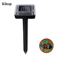 Kitop Solar Powered Outdoor Ultrasonic Pest Repeller Mole/Rodent/Vole/Shrew/Gopher, Rates,Snakes,Pests and Roden Eco-Friendly