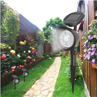 2PCS Waterproof 4LED Solar Powered Lawn Lighting Underground Lights Aluminum for outdoor garden Yard Landscape Decoration