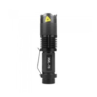 LED Flashlight Waterproof 3-Mode Zoomable Tactical Flashlight Adjustable Mini LED Torch Portable Penlight with 18350 Battery