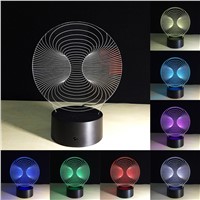 2017 Colorful Abstract Lamp Creative 3D Night Light USB Table Desk Lam Bedroom Reading Nightlight Children Gift