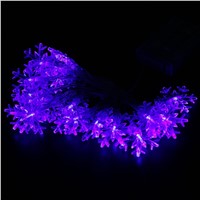 2m 20led Christmas lights snowflake lamp holiday lighting wedding party decoration curtain Led string lights battery powered P2