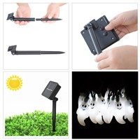 Solar LED Ghost String Lights Outdoor Fairy Light With Solar Panel Waterproof For Garden Patio Yard Christmas Parties 20/30LED