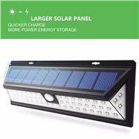 Waterproof energy-saving lighting solar lamp 34LED  66led IP65 3.7V wall lamp sensor outdoor waterproof yard lamp