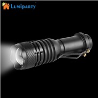 LumiParty CREE XPE Mini Waterproof LED Flashlight Torch Handheld Zoomable Light Lamp Powered for Camping Hiking Lighting