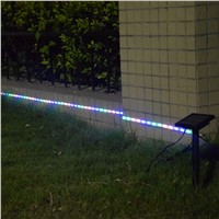 Waterproof IP65 DC3V Solar Panel Power 8 Modes TV Strip Band Pink+Green+Blue 3M 90SMD3528 Strip Light For Outdoor/Indoor Decor