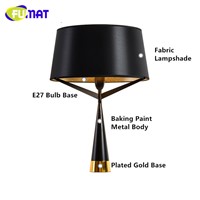 FUMAT Axis Table Lamp Modern Black White Metal Table Lamp For Living Room Bedroom Bedside Table Light Tripod