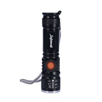 LED Flashlight Rechargeable Torch USB Flash Light Bike Pocket LED Zoomable Lamp For Hunting