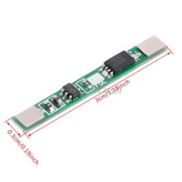 1S 3.7V 2.5A Lithium Battery Protection Board Polymer BMS PCM PCB Over Charge Discharge Li-ion Protect Module