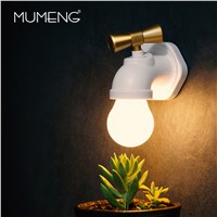 Mumeng LED Night Light Rechargeable Lamp USB Wall lamp Sound Control Nightlight Wirless Sticker Light Fixture Baby Lampara