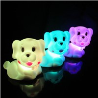 Cute Dog LED Night light Kids Lovely Mini Night Light With Switch Baby Bed Room Children Lamp Christmas Gift Bedside Decoration